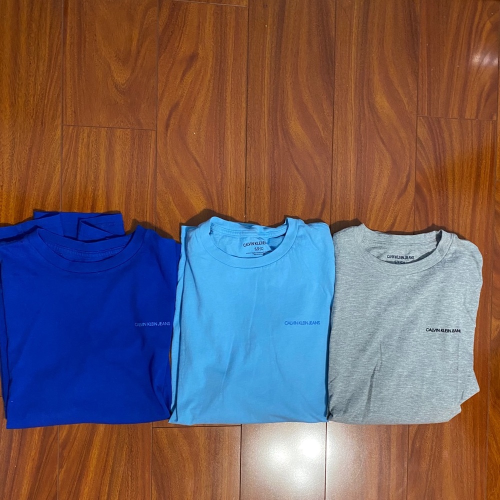 Calvin Klein Men Small T Shirt Lot of 3